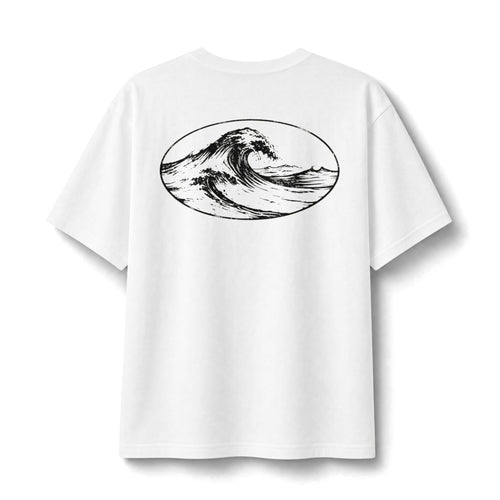 Vintage Heavyweight Tee | Wave | White