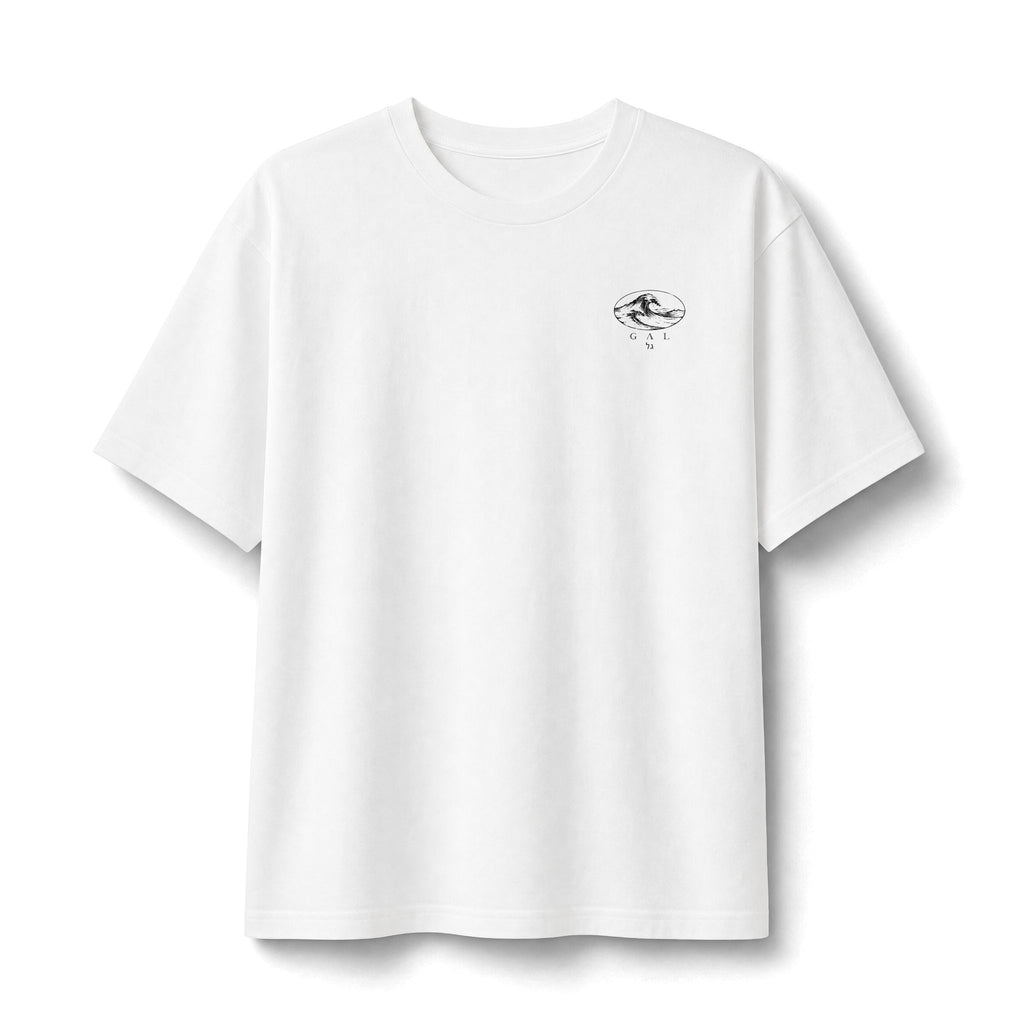 Vintage Heavyweight Tee | Wave | White