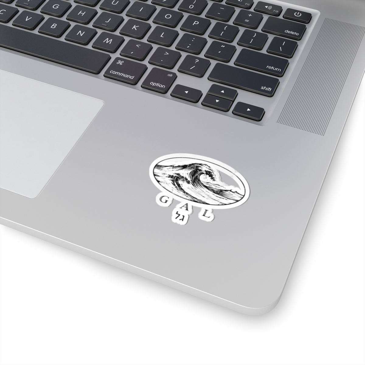 Black Wave Illustration Sticker